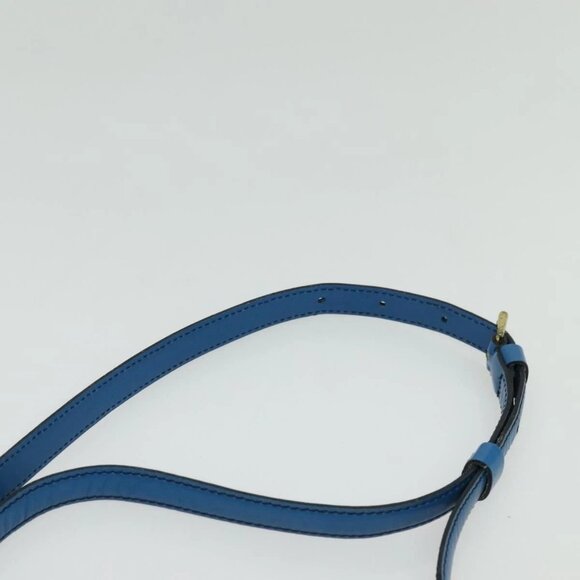 LOUIS VUITTON Epi June Feuille Shoulder Bag Blue M52155 LV Auth 136985 - Picture 9 of 16